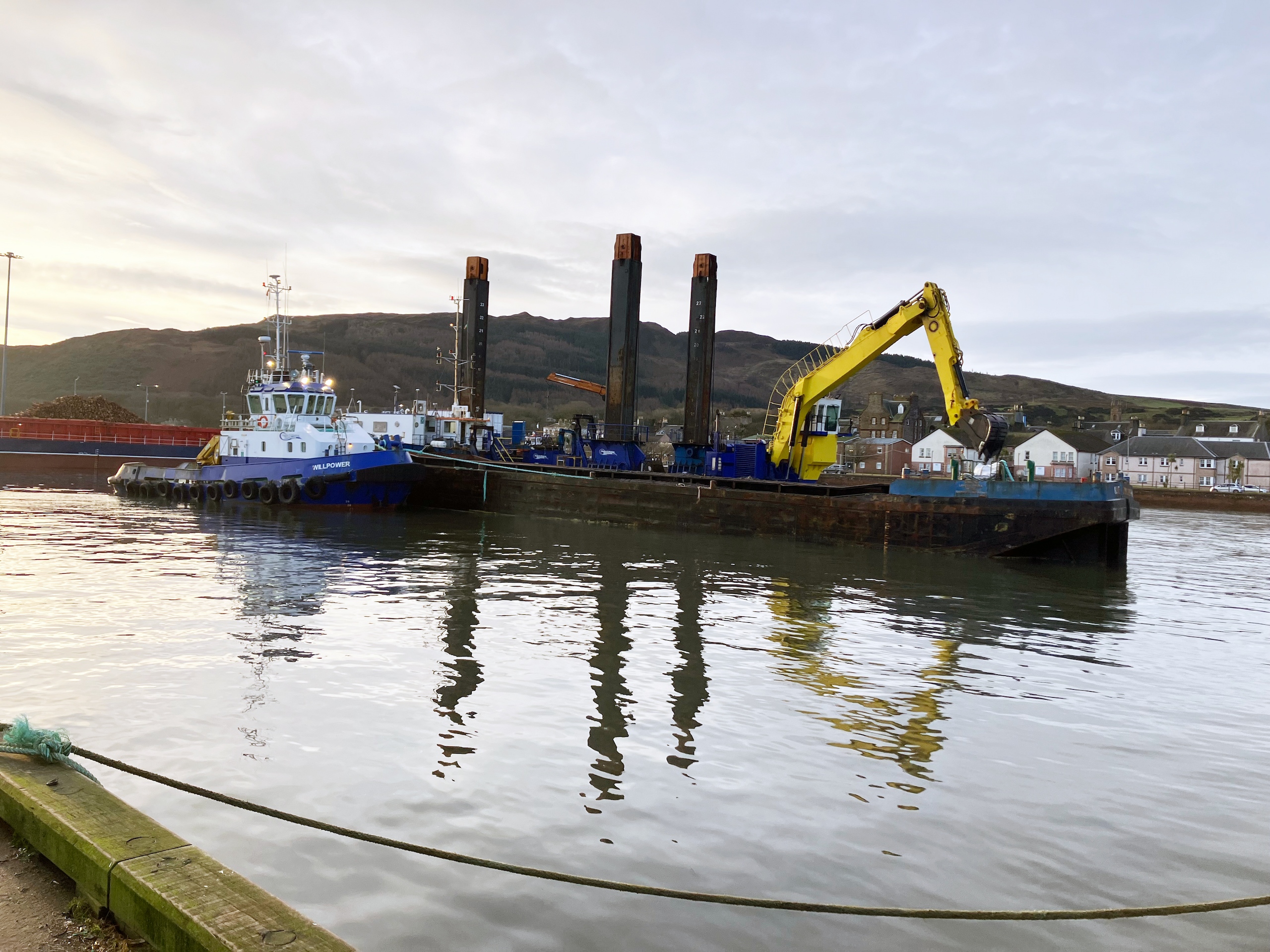Dredging at Campbeltown pier