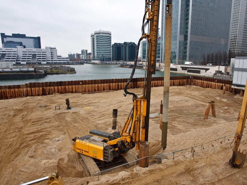 London: BP4 Cofferdam, Canary Wharf