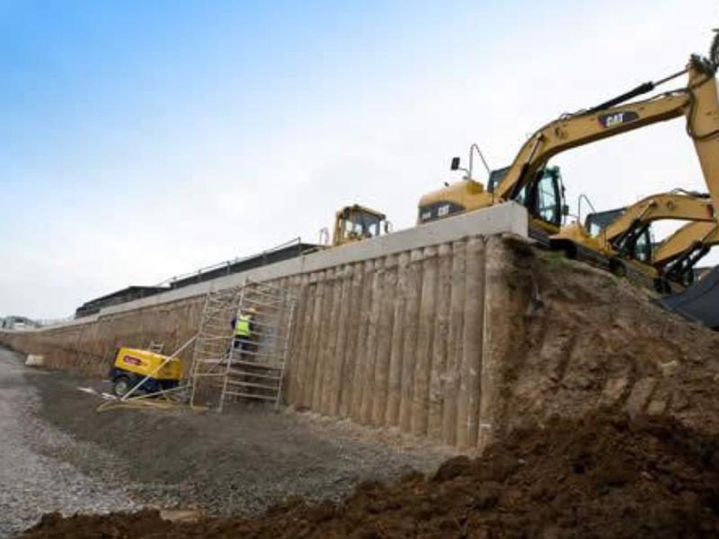 Northern Ireland: CAT Dealership Retaining Wall
